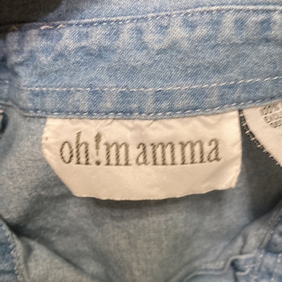 Oh mamma denim sleeveless top size M - Picture 4 of 6